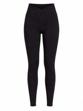 Aerie OFFLINE Real Me Black Crossover 7/8 Leggings M